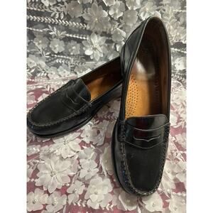 Weejuns G.H.Bass Co. Blk Leather Penny Loafer, Women’s Sz 10 M, El Salvador